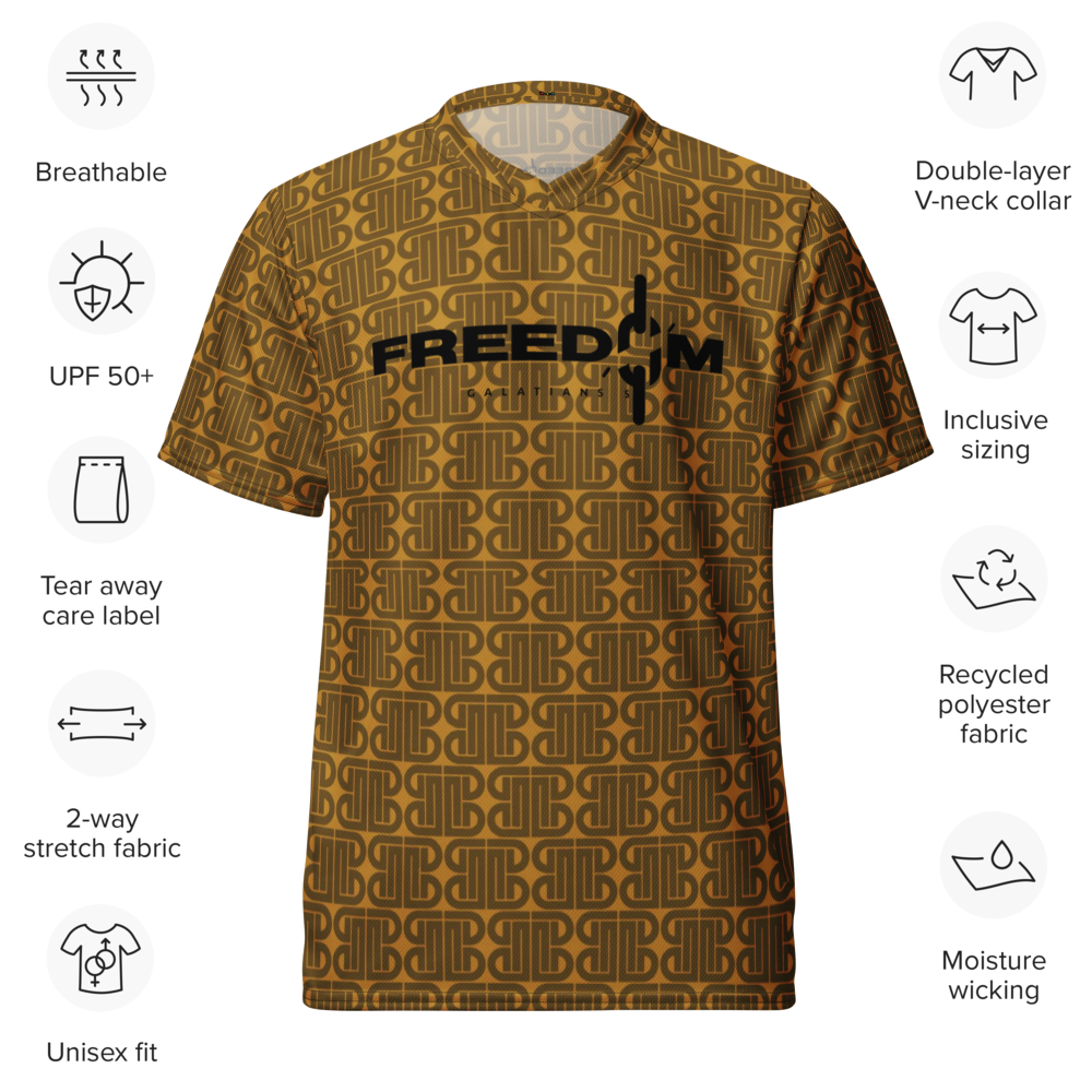 Freedom Recycled unisex sports jersey