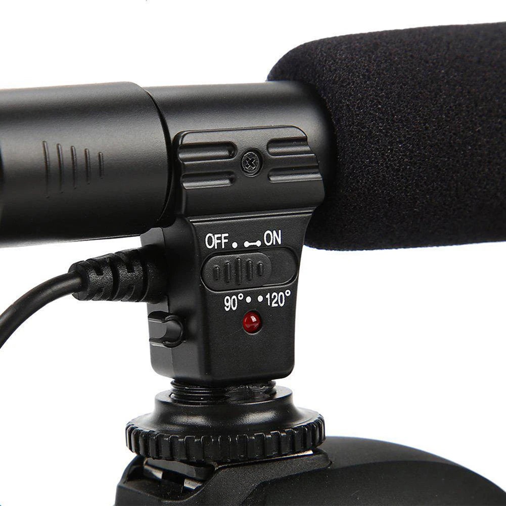 Professional 3.5Mm Digital Talk Video Recording Microphone Interview Hifi HD Sound Mic Microphone DSLR Battery Camera Mic 2020