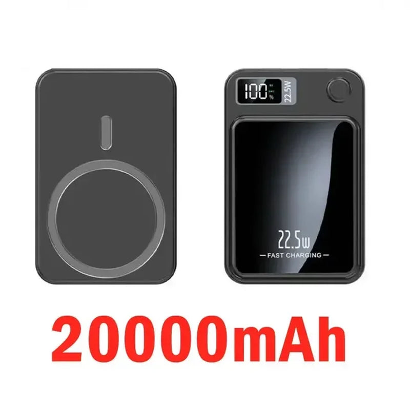 New 50000Mah Magnetic Qi Wireless Charger Powerbank 22.5W Fast Charging for Iphone 14 13 12 Samsung Huawei Xiaomi Mini Powerbank