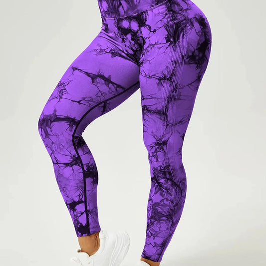 Legging tie-dye sans couture