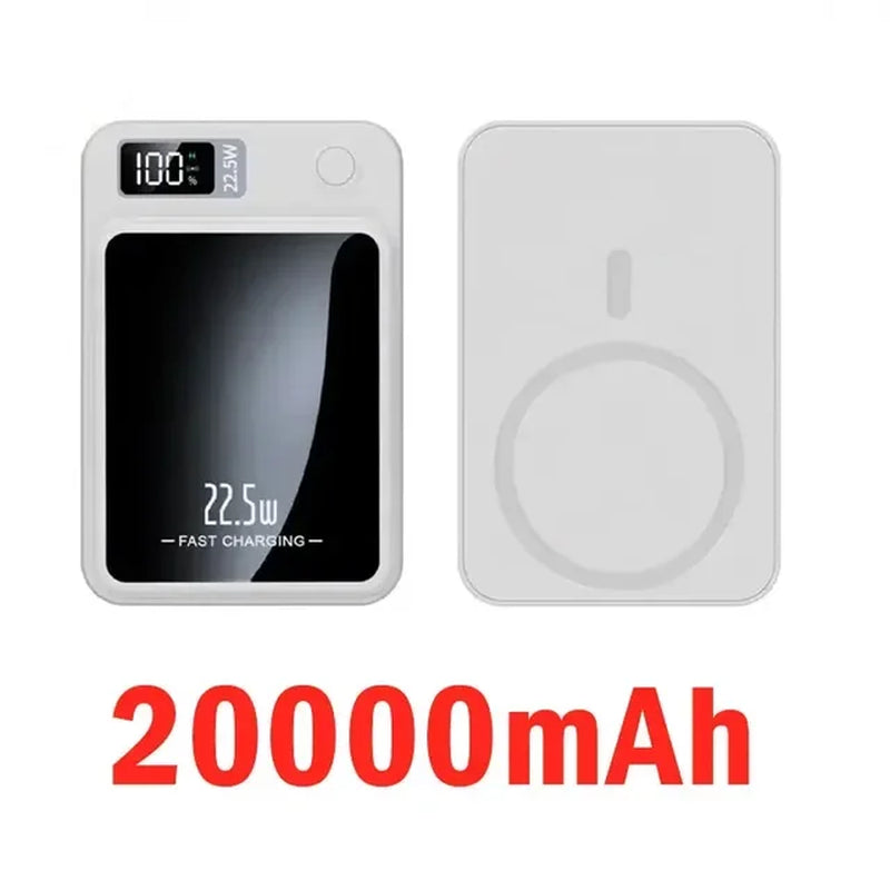 New 50000Mah Magnetic Qi Wireless Charger Powerbank 22.5W Fast Charging for Iphone 14 13 12 Samsung Huawei Xiaomi Mini Powerbank