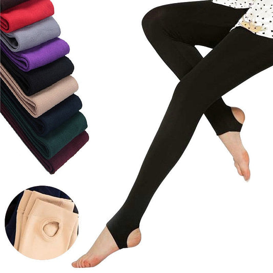 Leggings en polaire extensible couleur bonbon