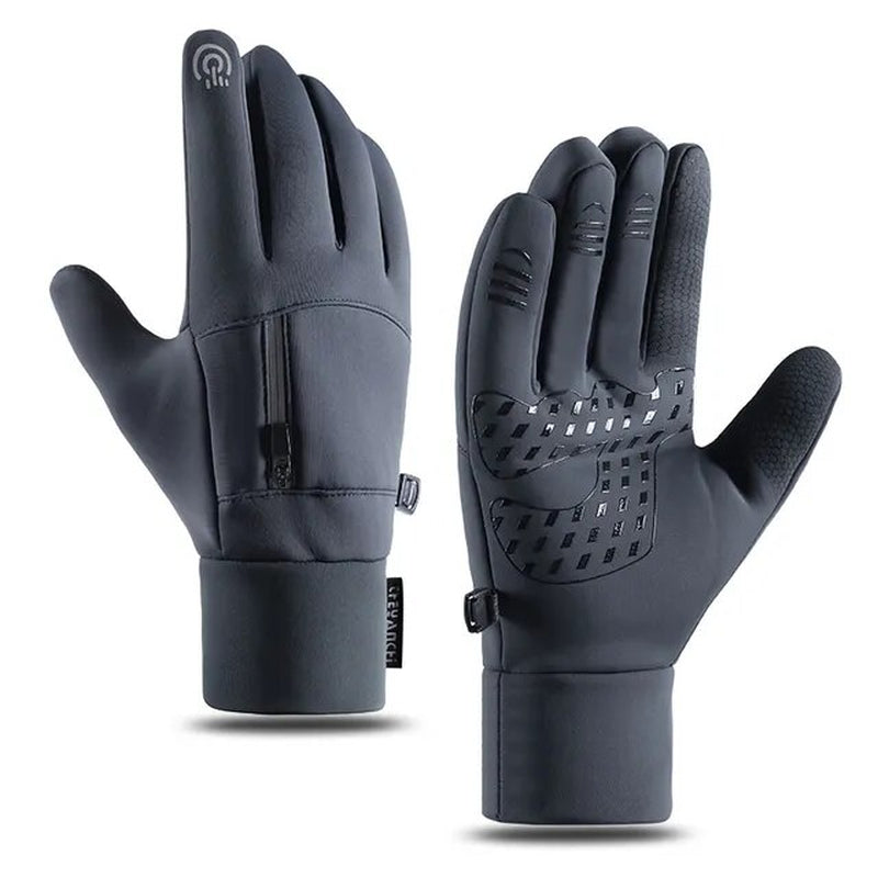 Touch Screen Winter Cycling Gloves Waterproof Outdoor Sports Motorcycle Gloves Warm Thermal Fleece Running Ski Gloves Men Women