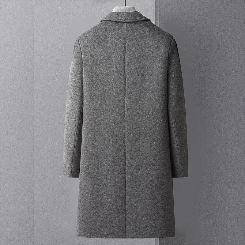 Trench-coat en laine pour hommes