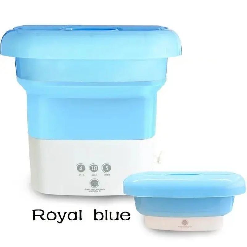 Folding Washing Machine for Clothes with Dryer Bucket Washing for Socks Underwear Mini Washing Machine with Drying Centrifuge