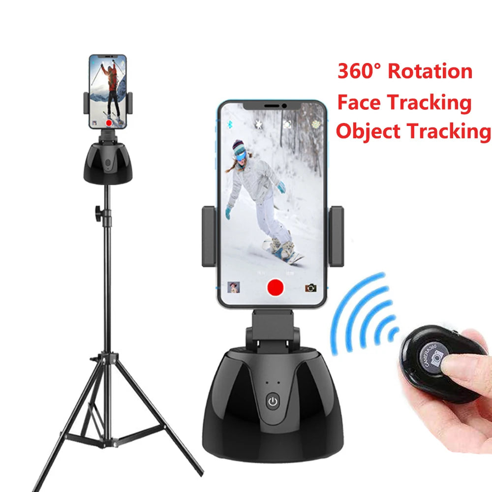 Automatic Smart Selfie Stick 360 Degree Rotation Mobile Phone Stabilizer Holder Face Tracking Camera Tripod for Video Recording